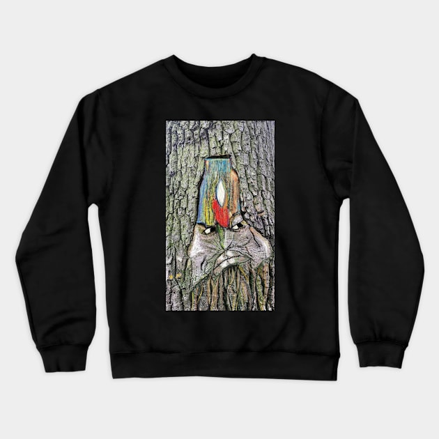 Tree Dweller wearing a Fez Crewneck Sweatshirt by DeniseMorgan